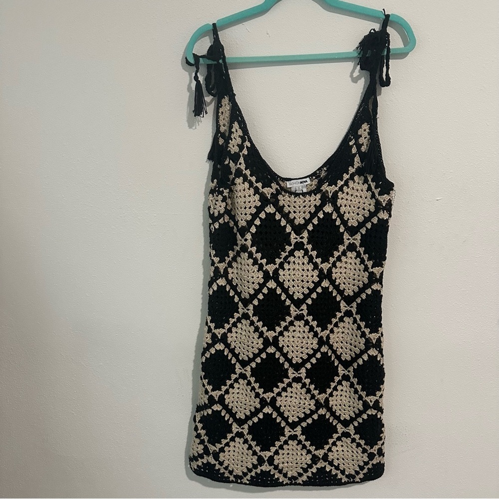 Rachel Crochet Mini Dress - Picture 6 of 6